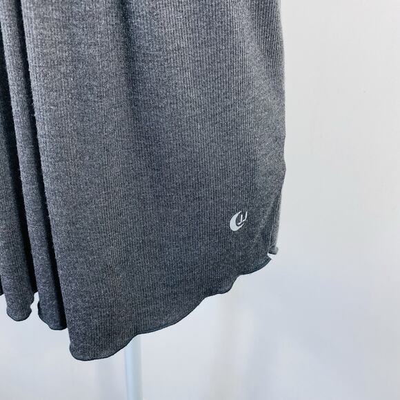 JJ Winks Size Large Sweet Dreams Ribbed Flutter Sleeve Lounge Top Gray - Picture 4 of 7